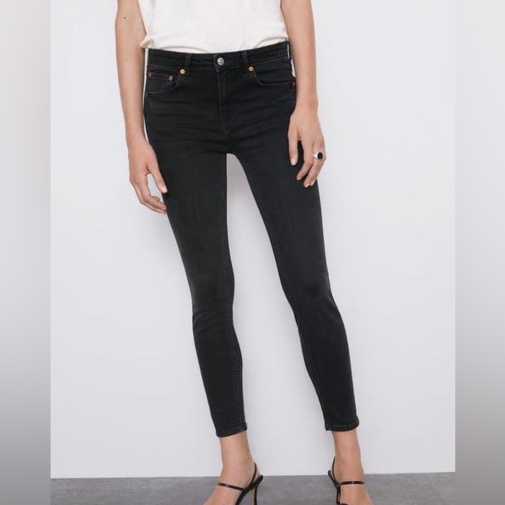 Zara black skinny jeans